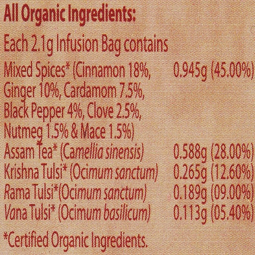 Organic India Tulsi Masala Chai 25 Tea Bags