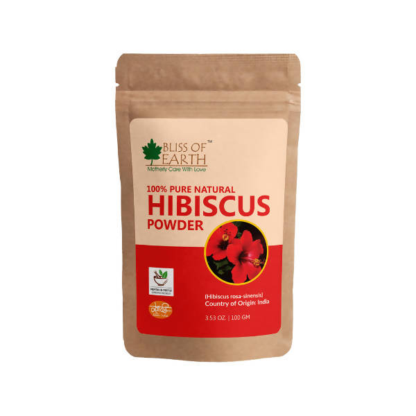 Bliss of Earth 100% Pure Natural Hibiscus Flower Powder 