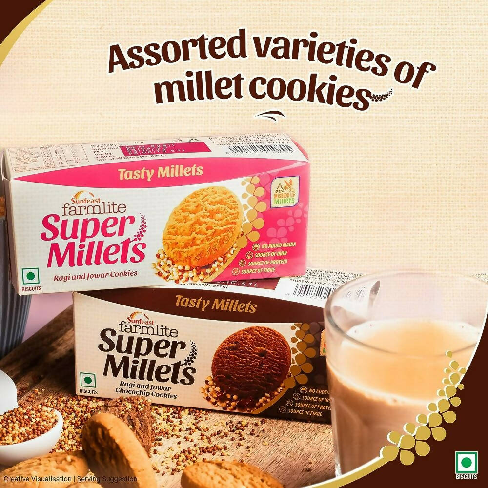 Sunfeast Farmlite Super Millets Chocochip Cookies