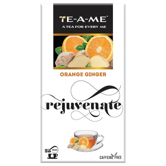 TE-A-ME Rejuvenate Orange Ginger Infusion Tea Bags TrueCure