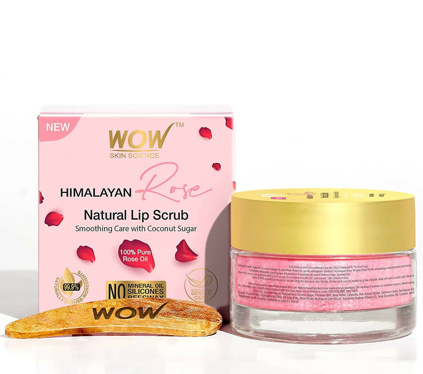 WOW Skin Science Himalayan Rose Lip Scrub TrueCure