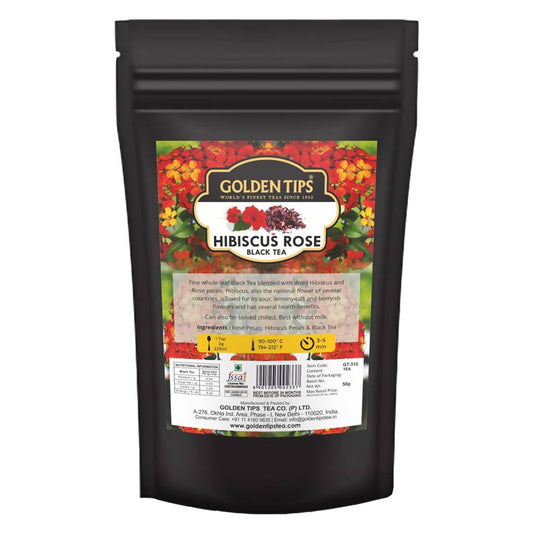 Golden Tips Hibiscus Rose Black Tea TrueCure