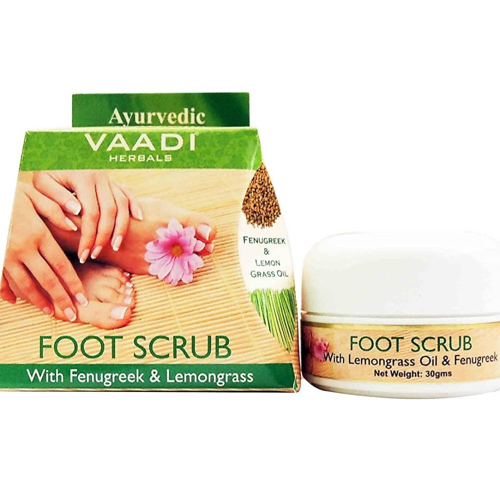 Vaadi Herbals Foot Scrub with Fenugreek and Lemongrass Oil TrueCure