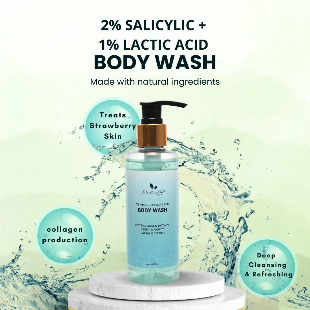 The Wellness Shop 2% Salicylic+1% Lactic Acid Body Wash