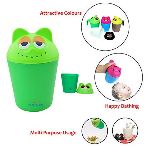 Safe-O-Kid Hair washing Mug cum Rinse mug for kids- Green