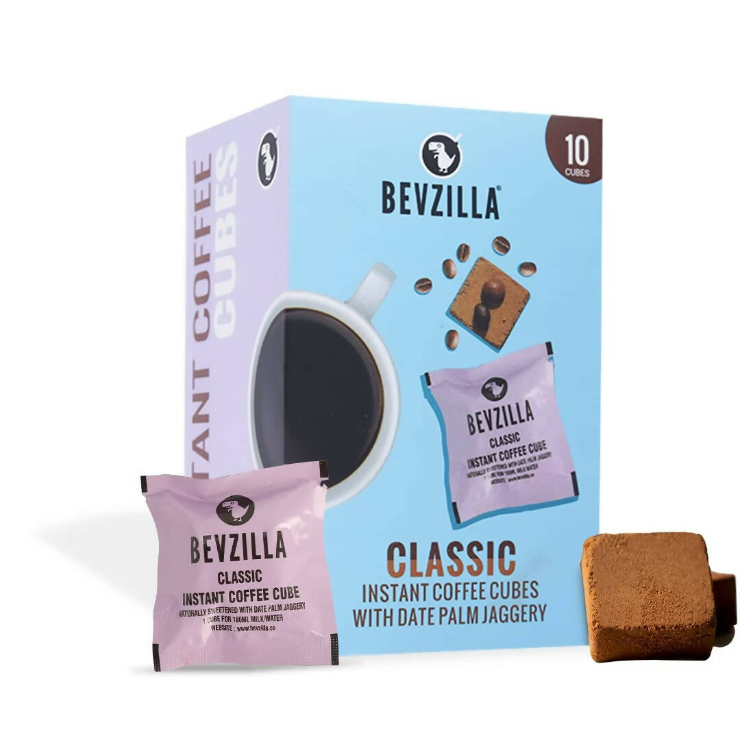 Bevzilla Instant Coffee Cubes Pack with Organic Date Palm Jaggery Classic TrueCure