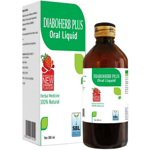 SBL Homeopathy Diaboherb Plus Oral Liquid Strawberry Flavor