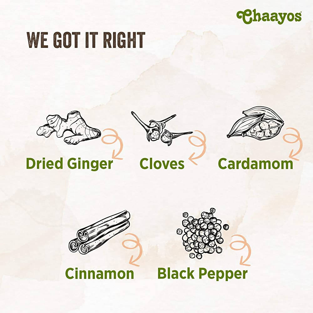 Chaayos Instant Tea Premix Masala Chai Sachets