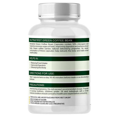 Nutrafirst Green Coffee Bean Extract Capsules