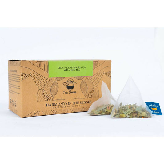 Tea Sense Lemongrass Moringa Tea Bags Box 