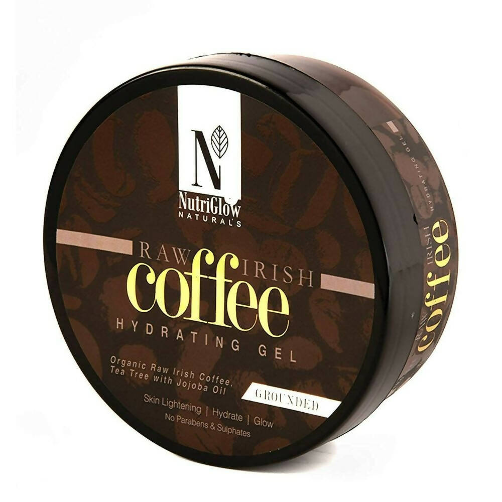 NutriGlow NATURAL'S Coffee Hydrating Gel, Organic Raw Irish Coffee With Tea Tree With Jojoba Oil TrueCure