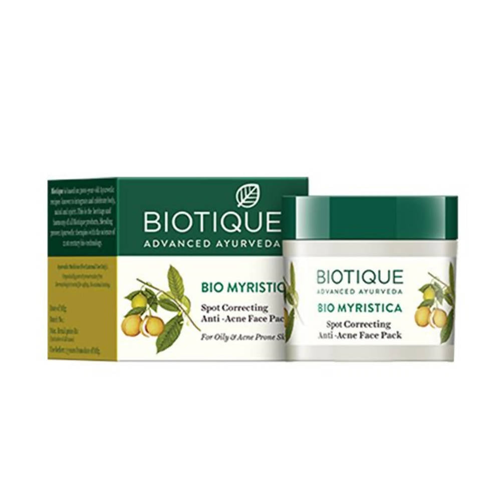 Biotique Advanced Ayurveda Bio Myristica Spot Correcting Anti Acne Face Pack TrueCure