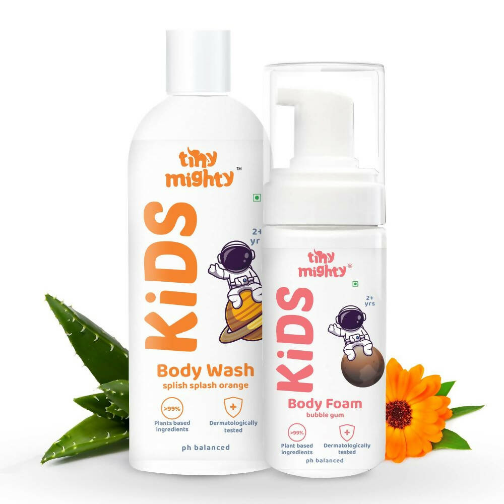 Tiny Mighty Kids Body Wash & Foam Wash Combo, Australia, Canada 