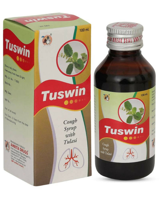 Amrita Tuswin Cough Syrup With Tulasi  