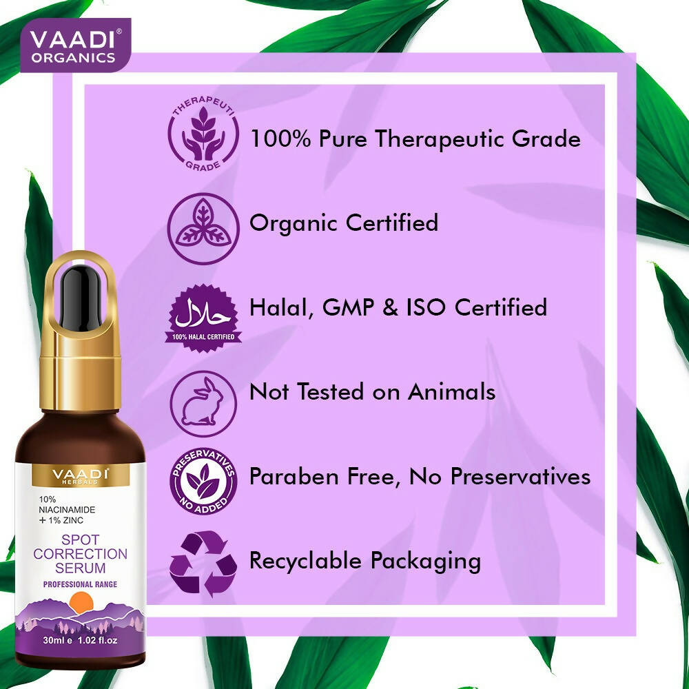 Vaadi Herbals Spot Correction Serum With 10 % Niacinamide & 1% Zinc