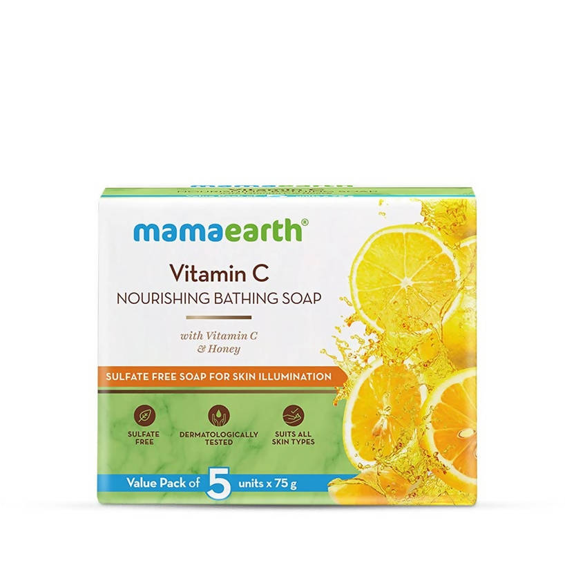 Mamaearth Vitamin C Nourishing Bathing Soap 