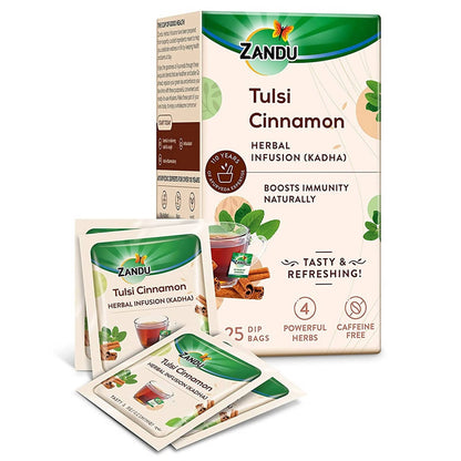 Zandu Tulsi Cinnamon Ayurvedic Infusion Tea