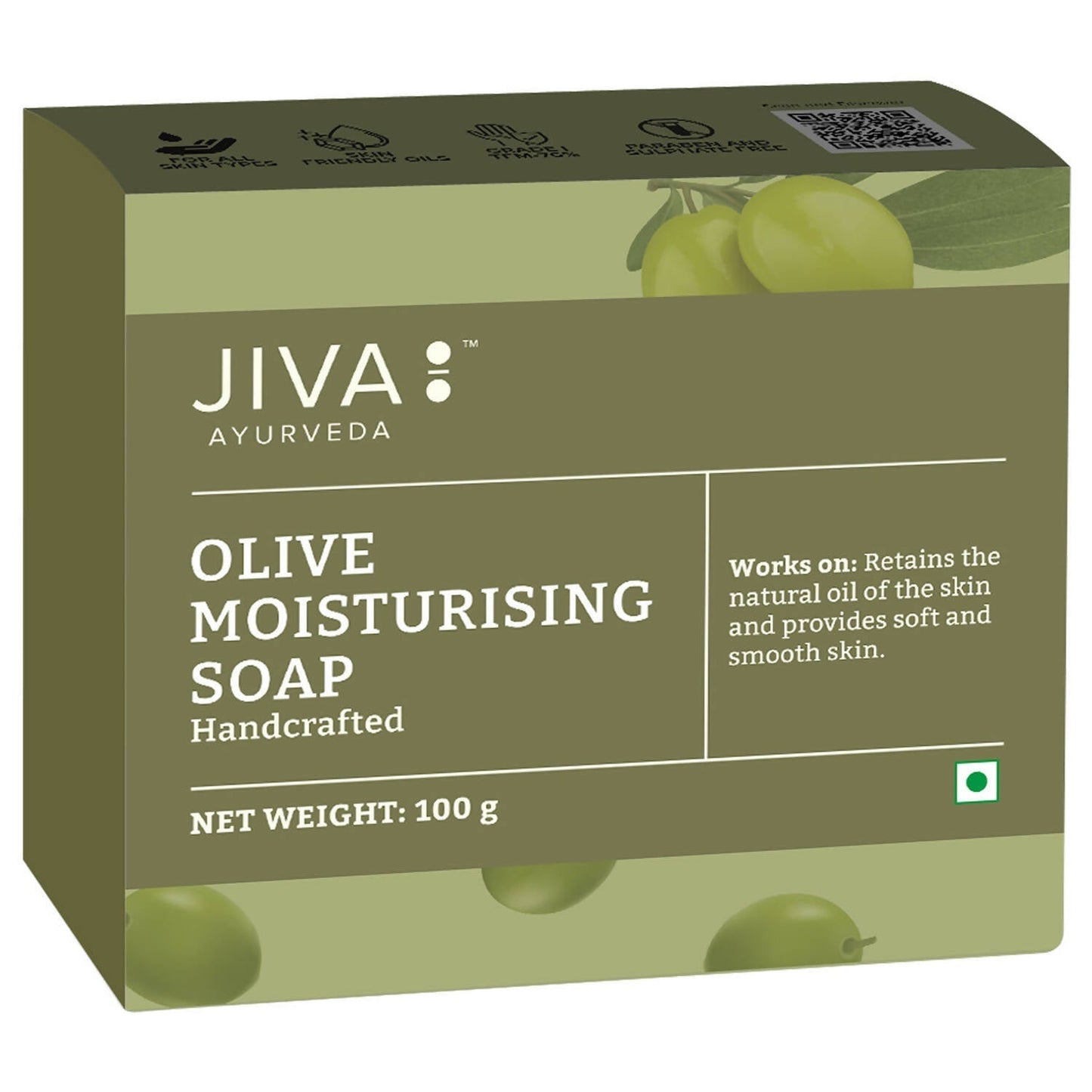 Jiva Ayurveda Olive Moisturising Soap TrueCureN