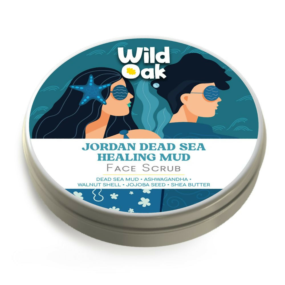 Wild Oak Jordan Dead Sea Healing Mud Face Scrub TrueCure