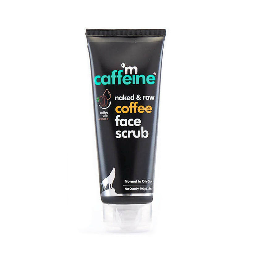 mCaffeine Naked & Raw Coffee Face Scrub with Walnut for Fresh Glow TrueCure