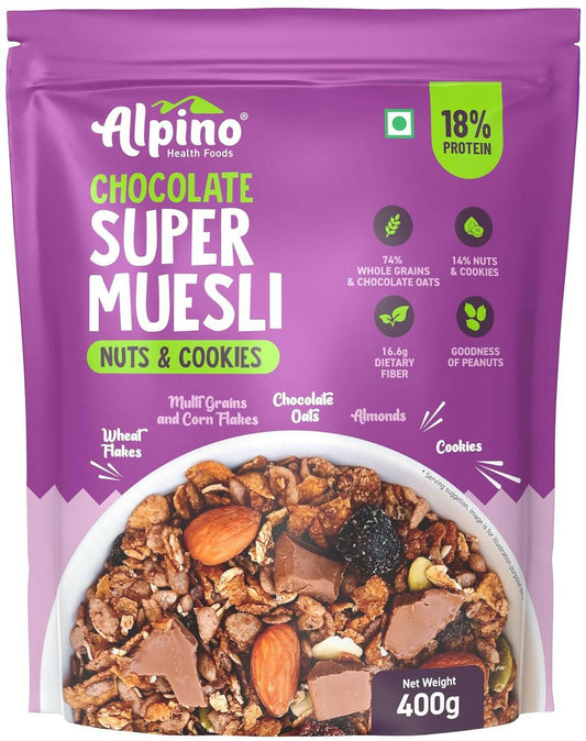 Alpino Chocolate Super Muesli Nuts & Cookies TrueCure