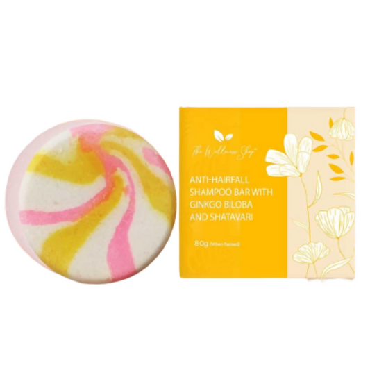 The Wellness Shop Anti Hairfall Shampoo Bar With Ginkgo Biloba And Shatavari 