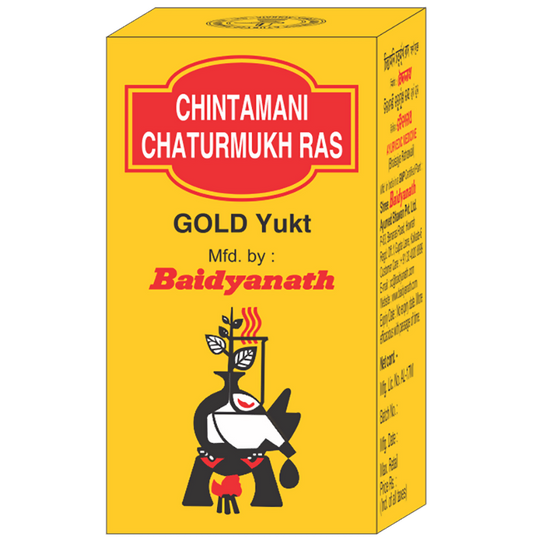 Baidyanath Chintamani Chaturmukh Ras Gold Yukt   