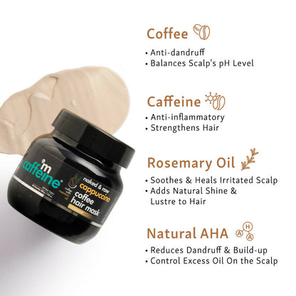 mCaffeine Naked & Raw Cappuccino Coffee Hair Mask