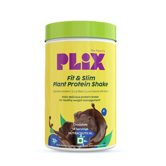 PLIX The Plant Fix Fit & Slim Smoothie Plant Protien Shake Powder - Chocolate -  USA 