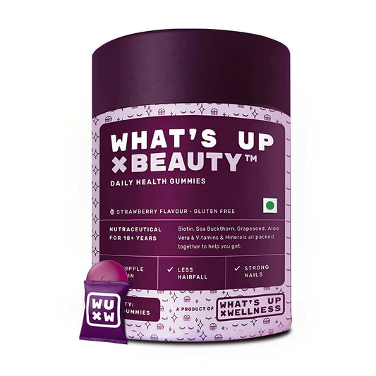 WhatÆ’s Up Wellness Beauty Skin & Hair Gummies 