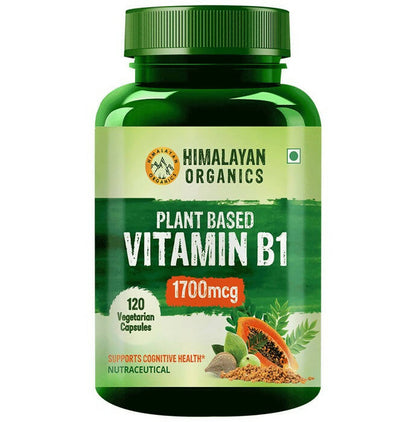 Himalayan Organics Plant-Based Vitamin B1 Capsules  