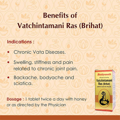 Baidyanath Vatchintamani Ras (Brihat) (With Gold & Pearl)