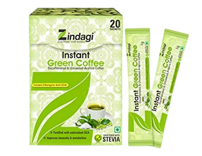 Zindagi Instant Green Coffee Powder Sachets   