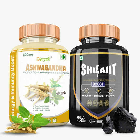 Divya Shree SJ Capsule and Ashwagnadha Capsule Combo  