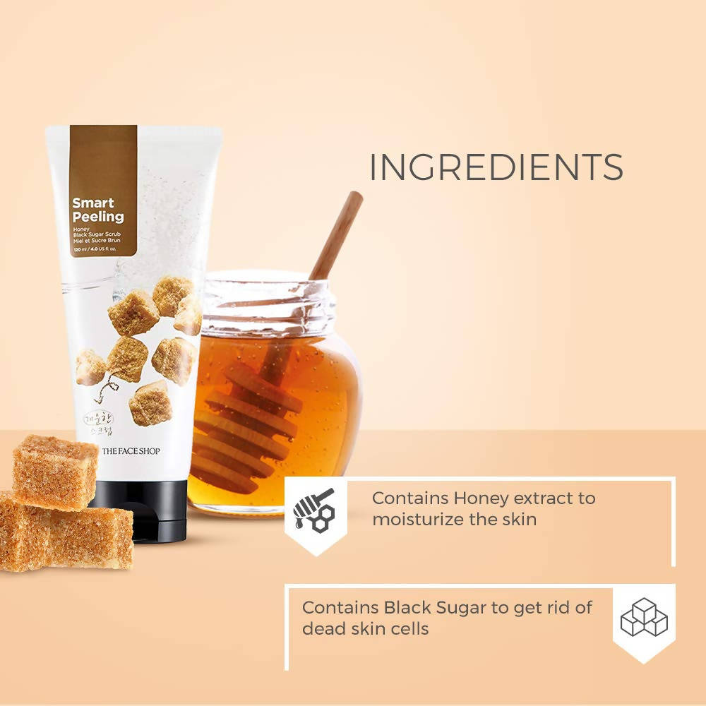 The Face Shop Smart Peeling Honey Black Sugar Scrub