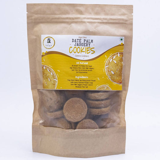 Adya Organics Date Palm Jaggery Cumin Cookies  Jeera Biscuits