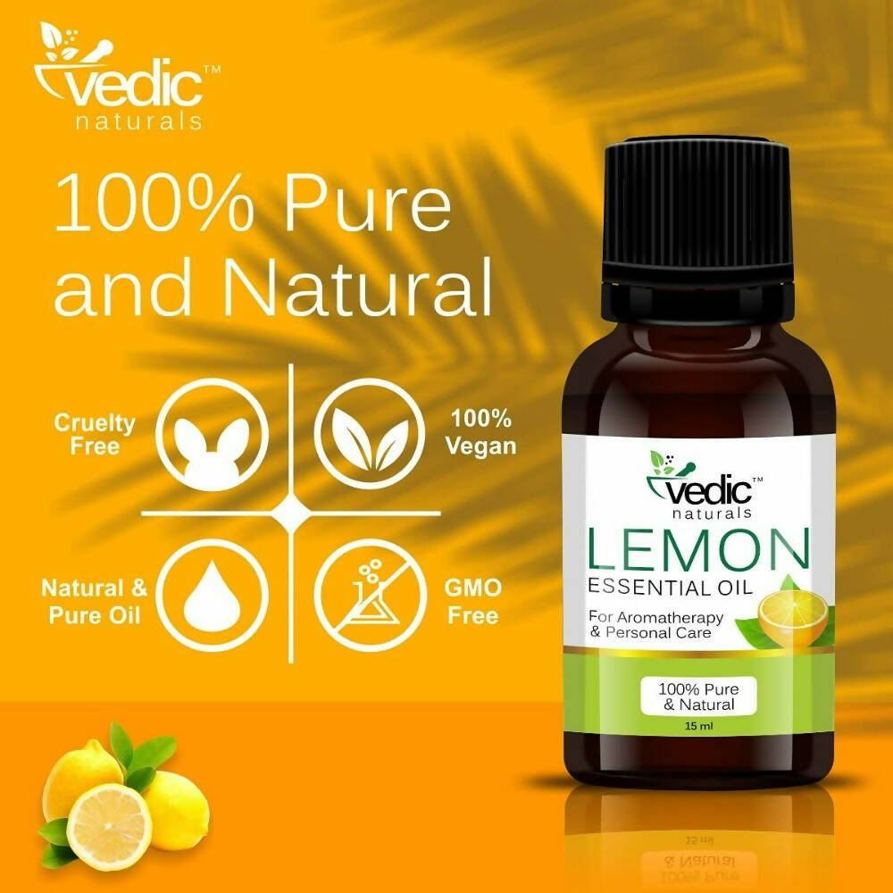 Vedic Naturals Lemon Essential Oil