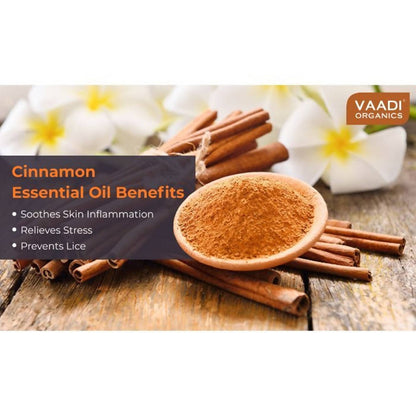 Vaadi Herbals Cinnamon 100% Pure Essential Oil Therapeutic Grade