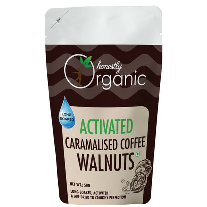 D-Alive Honestly Organic Activated Caramelised Coffee Walnuts 