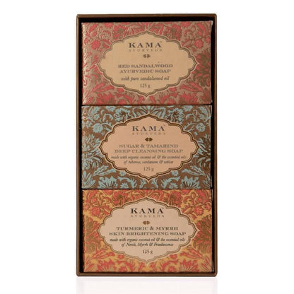 Kama Ayurveda Three Traditional Treatment Soap Box