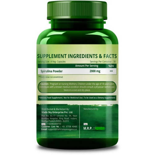 Himalayan Organics Spirulina Vegetarian Capsules