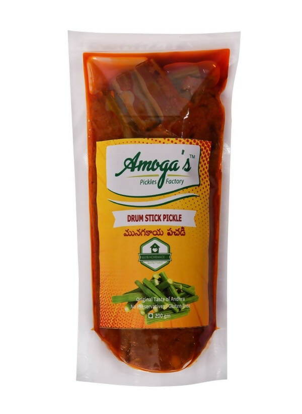 Amoga's Pickles Factory Drumstick Pickle Andhra Style TrueCure