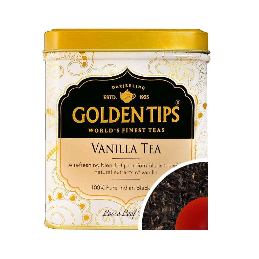 Golden Tips Vanilla Tea Tin can TrueCure