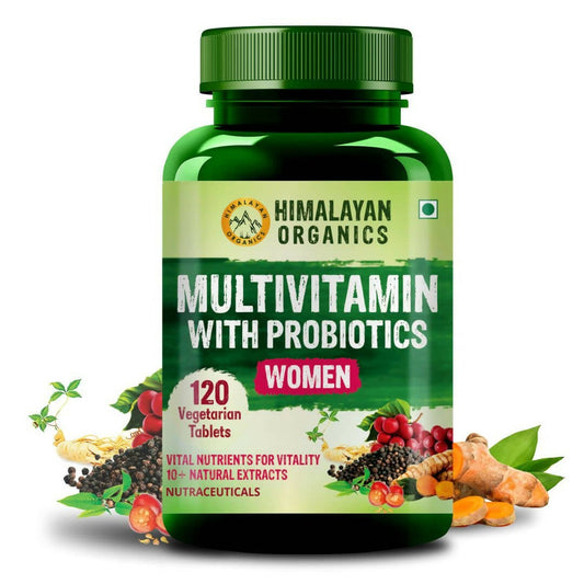 Himalayan Organics Multivitamin With Probiotics Tablets For Women  