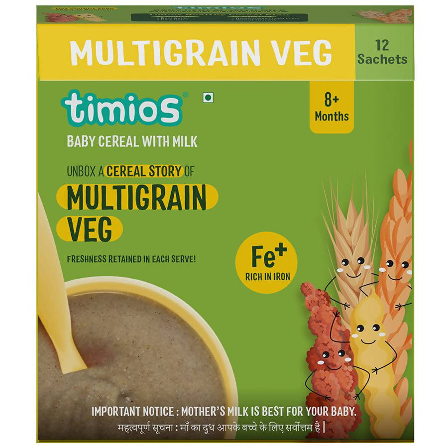 Timios Organic Multigrain Veg Baby Cereal