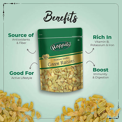 Happilo Premium Dry Fruits Combo (California Almonds, Raisins, Whole Cashews, Roasted Pistachios)