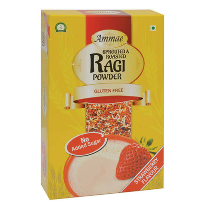 Ammae Sprouted and Roasted Ragi Powder Strawberry TrueCure