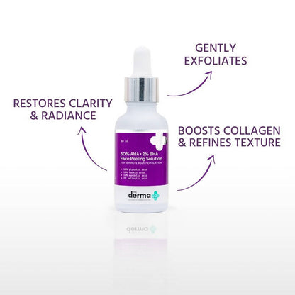 The Derma Co 30% AHA + 2% BHA Face Peeling Solution