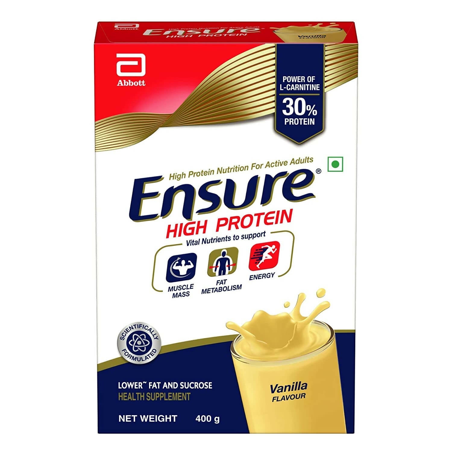 Ensure High Protein Drink for Physically Active Adults Vanilla TrueCure