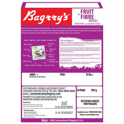 Bagrry's Fruit 'n Fibre Muesli with Mixed Fruit